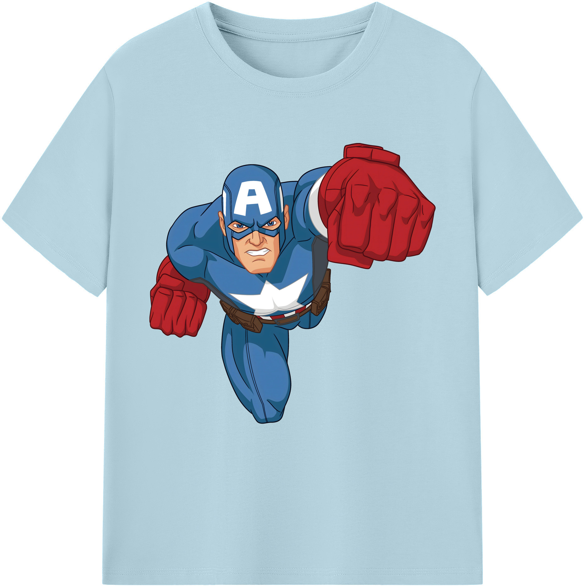 （画像用） アベンジャーズ The Avengers 綿100％半袖Tシャツ（フロントプリント）